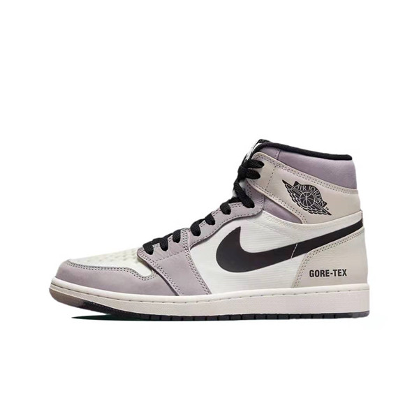 Men's Running Weapon Air Jordan 1 White/Purple Shoes 0251